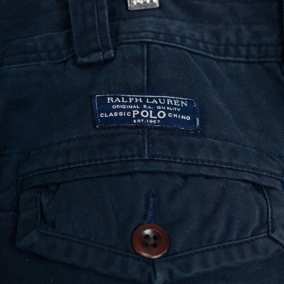 Polo Ralph Lauren Navy Chino Shorts (42) - Picture 4 of 4